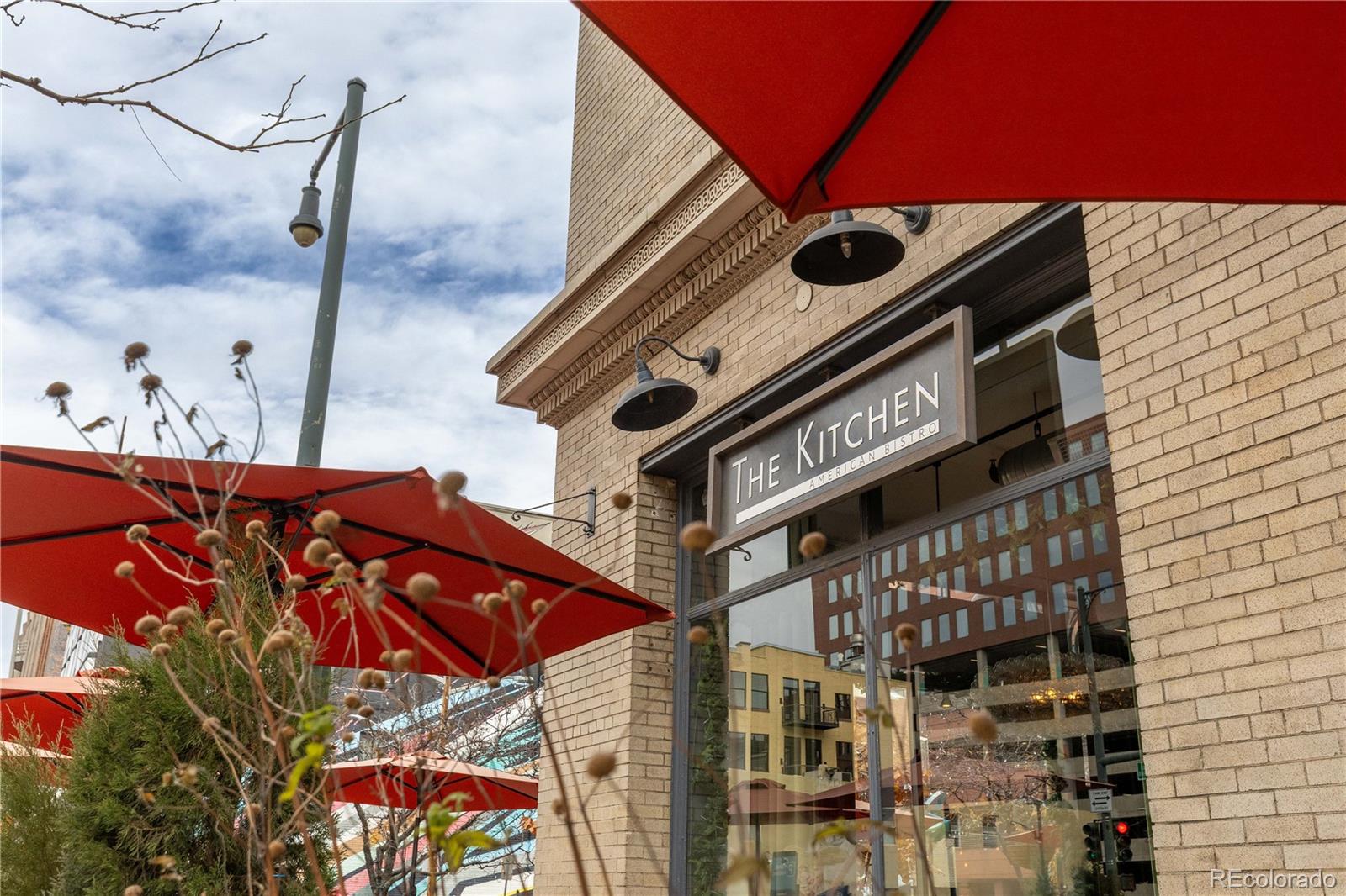 1616 14th Street, Unit 4A Denver, CO 80202 - Photo 35 of 43 a front view of a building with a street sign on a wall