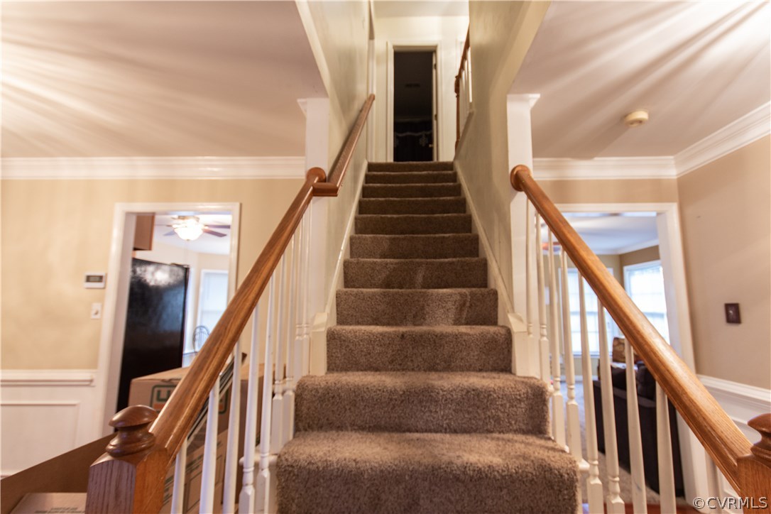 4908 Logswood Road Chesterfield, VA 23832 - Photo 13 of 19 NEWLY CARPETED STAIRS