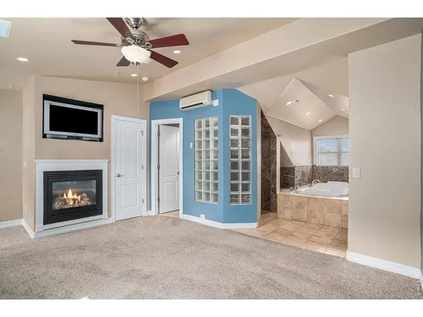 a view of livingroom with fireplace