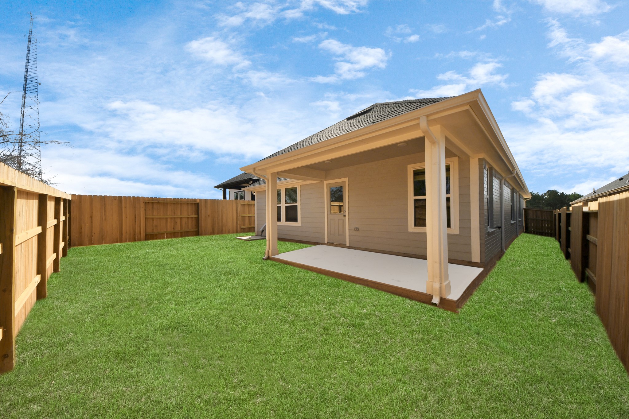 19555 Montgomery Rdg Way Montgomery, TX 77316 - Photo 4 of 21 Backyard retreat, offering an abundance of space for kids to play and explore. The possibilities are endless in this outdoor haven, where the joy of open-air activities and family gatherings awaits.