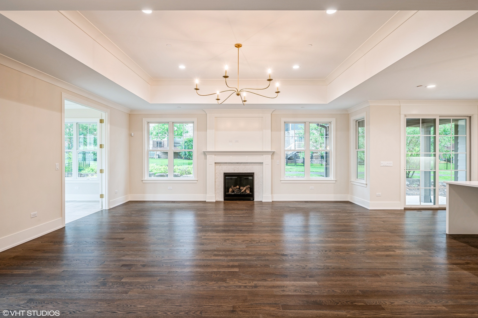 5903 Timber Trails Boulevard Western Springs, IL 60558 - Photo 6 of 30 wooden floor fireplace and windows in an empty room