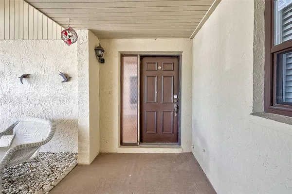 a view of front door