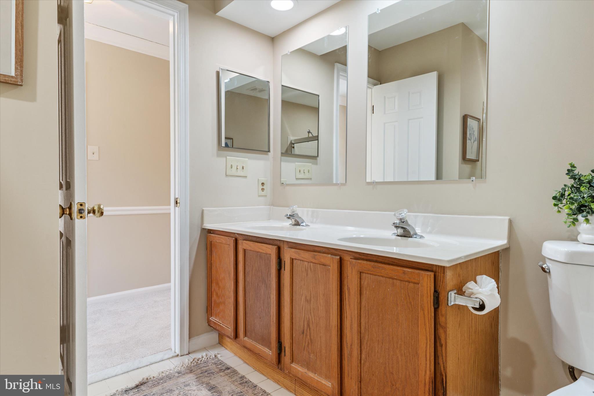 303 Pytchley Run Annapolis, MD 21403 - Photo 25 of 42 a bathroom with a sink a mirror and a shower