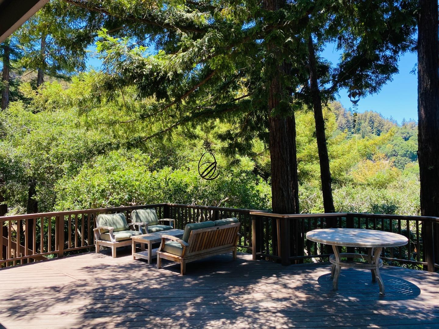 790 Patrol Road Woodside, CA 94062 - Photo 22 of 26 a view of a bench in the roof deck