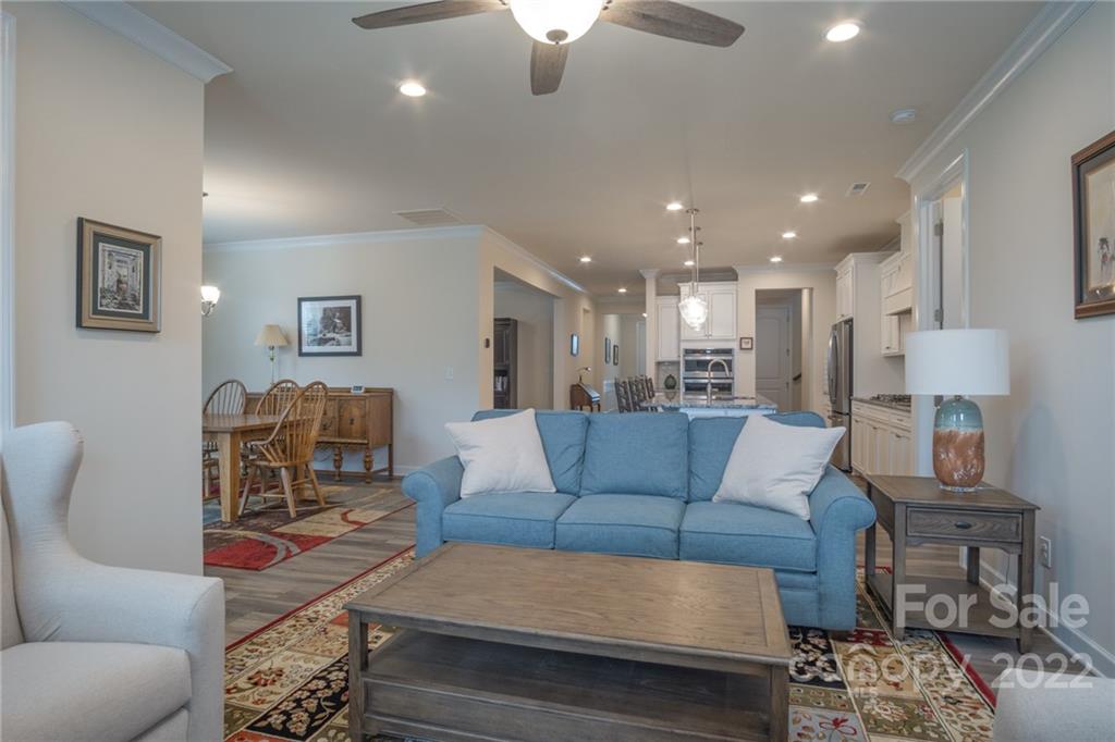 1213 Independence Street Tega Cay, SC 29708 - Photo 13 of 35 a living room with furniture and a chandelier