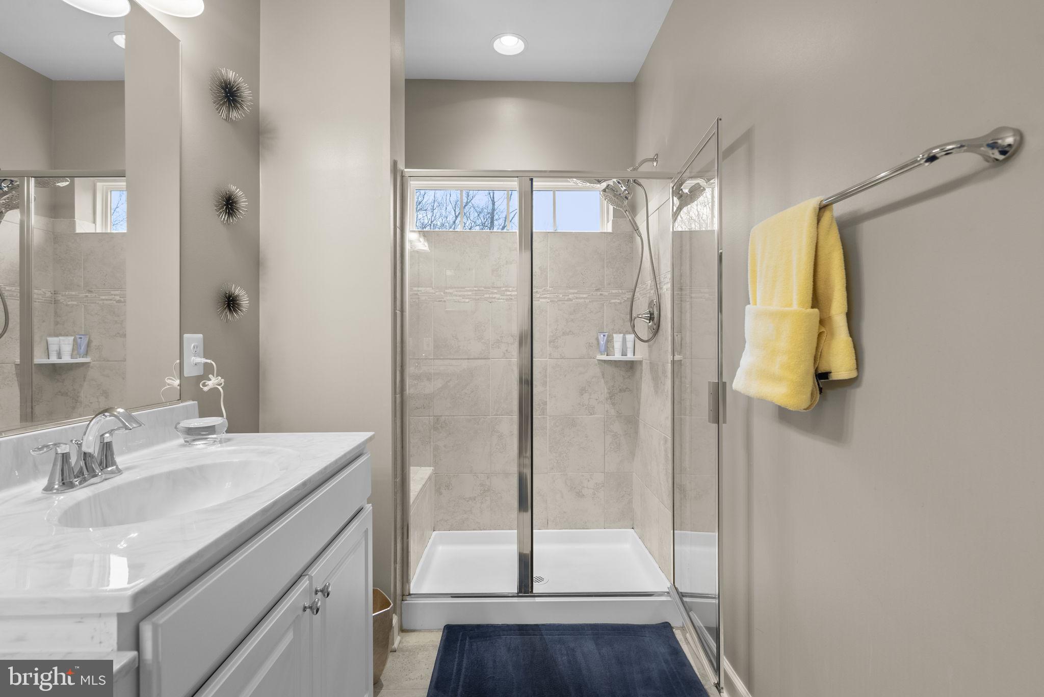 3043 Mia Lane Bowie, MD 20721 - Photo 28 of 44 a bathroom with a shower sink and mirror