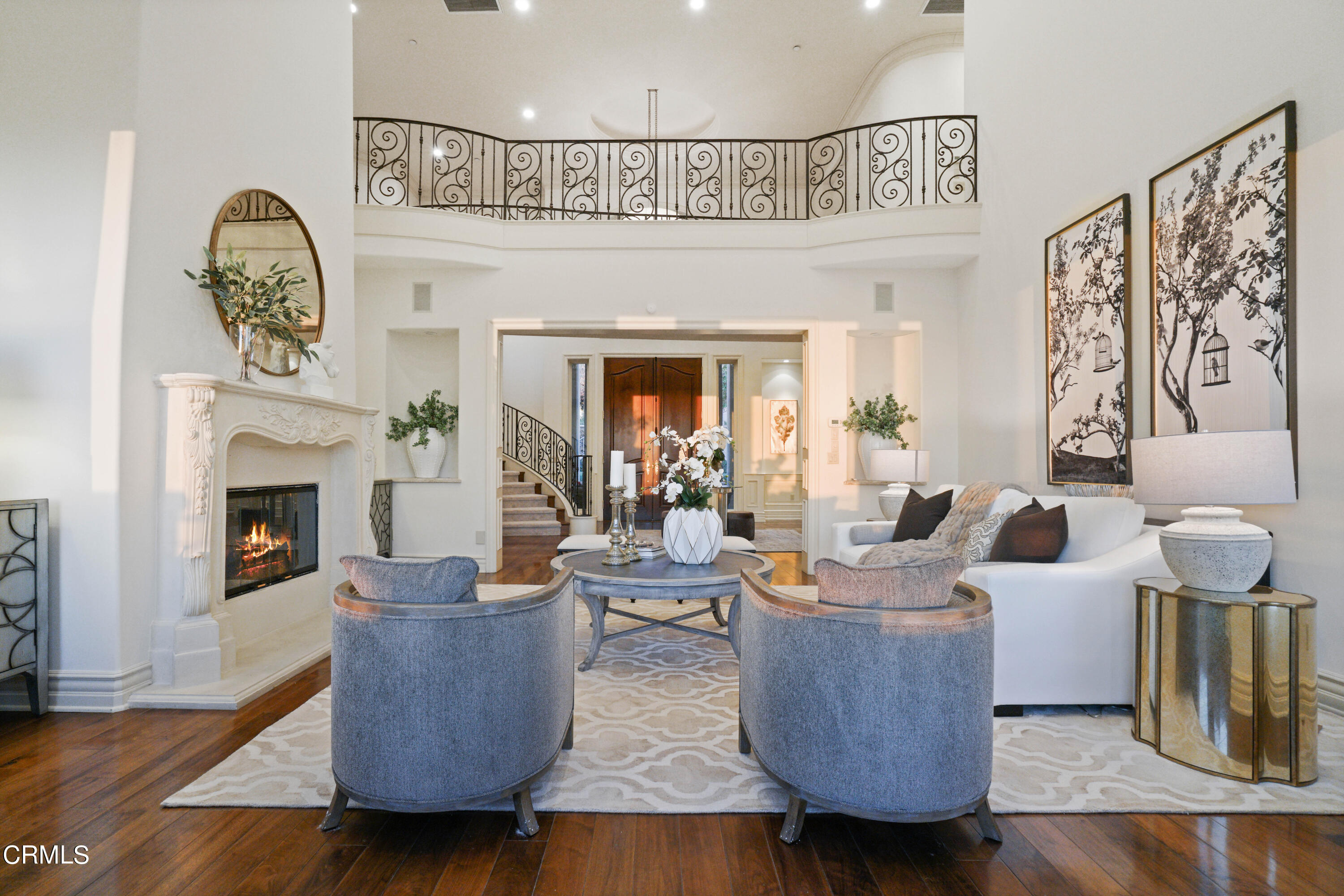 2323 Crystal Lane Pasadena, CA 91107 - Photo 16 of 72 a living room with furniture and a fireplace