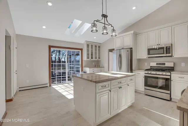 a bathroom with a tub