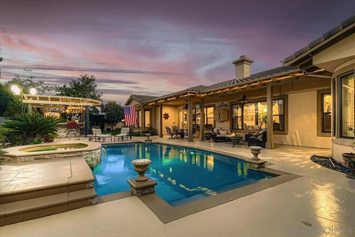 3349 Mendenaro Court Fallbrook, CA 92028 - Photo 34 of 34 a view of a swimming pool with a patio