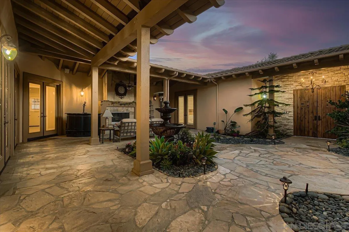 3349 Mendenaro Court Fallbrook, CA 92028 - Photo 5 of 34 a view of a porch with seating space