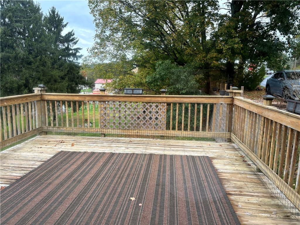 397 Purchase Line Road Dixonville, PA 15734 - Photo 17 of 24 a view of balcony with wooden floor