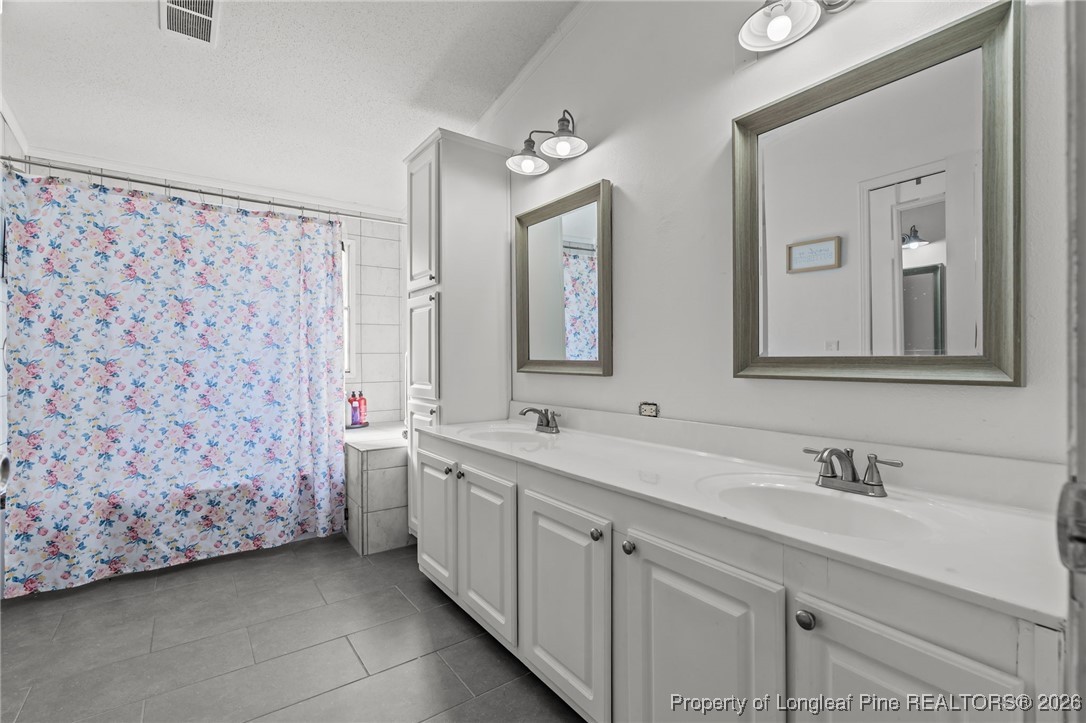 26261 Beaver Run Wagram, NC 28396 - Photo 30 of 50 a bathroom with a double vanity sink mirror and double