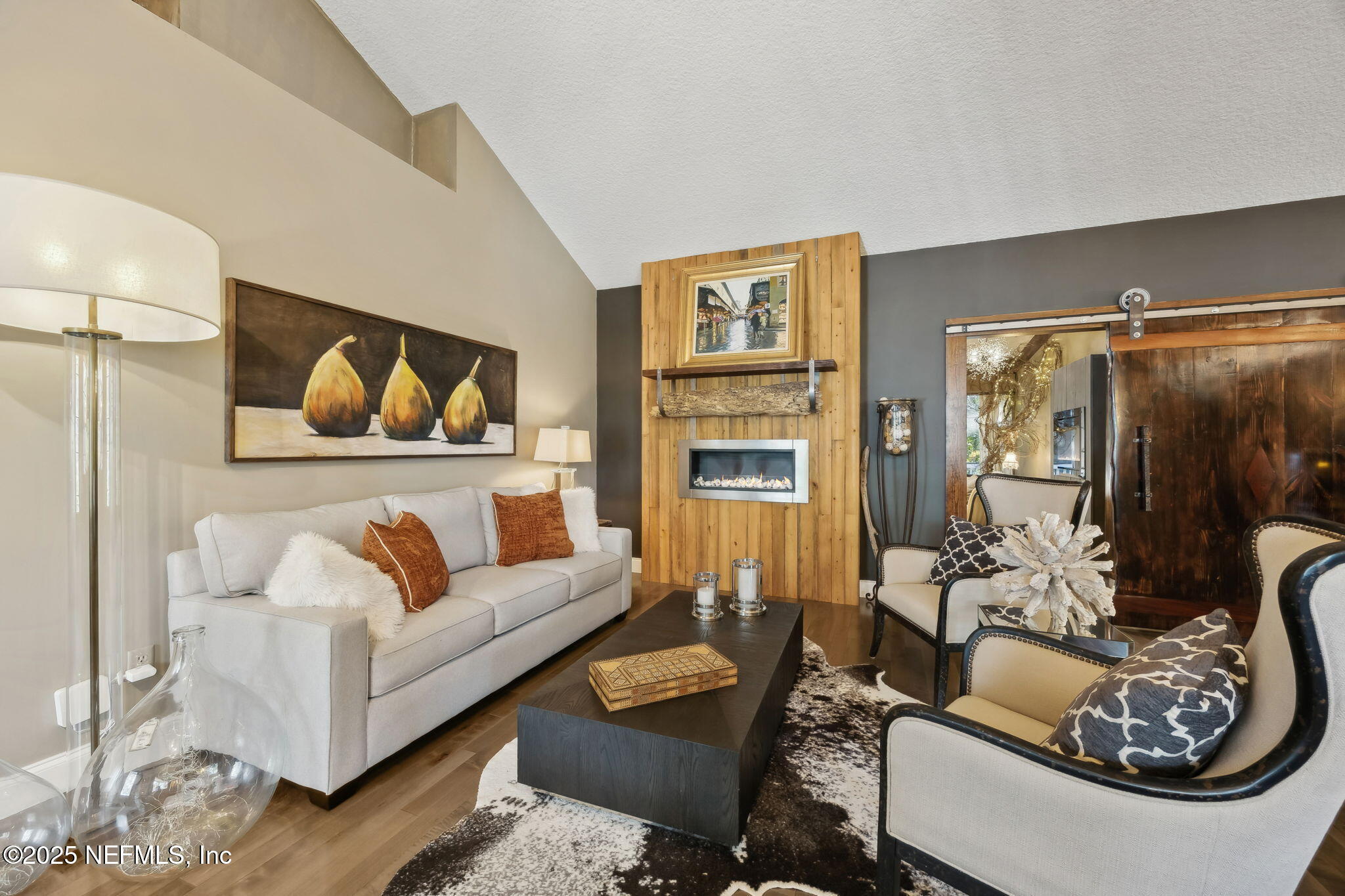 2245 Reed Street Orange Park, FL 32073 - Photo 15 of 107 a living room with furniture and a fireplace