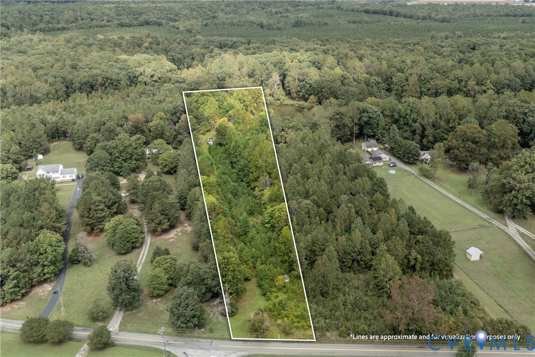 5210 Hopewell Road New Kent, VA 23124 - Photo 10 of 14 a view of a forest with a yard