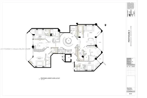 a picture of a living room with a white comforter