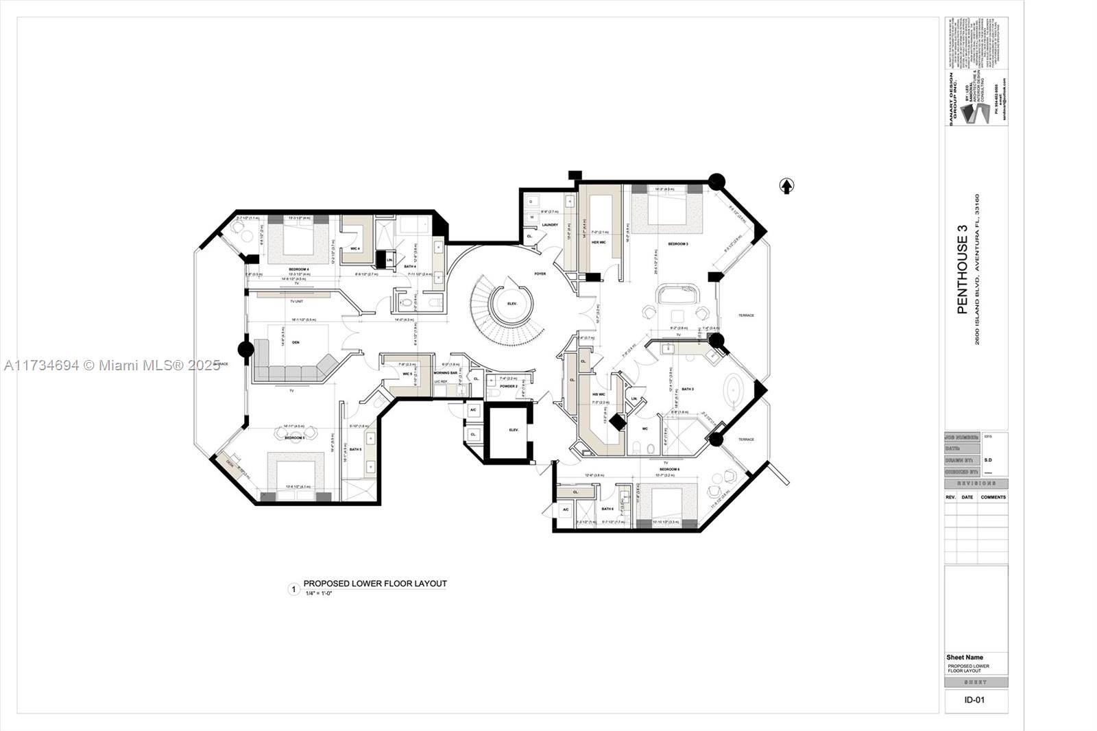2600 East Island Boulevard, Unit PH3 Aventura, FL 33160 - Photo 13 of 14 a picture of a living room with a white comforter