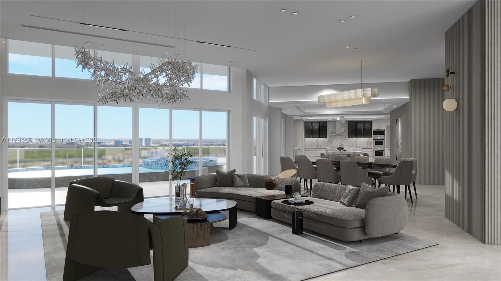 2600 East Island Boulevard, Unit PH3 Aventura, FL 33160 - Photo 8 of 14 a living room with furniture potted plant and a large window