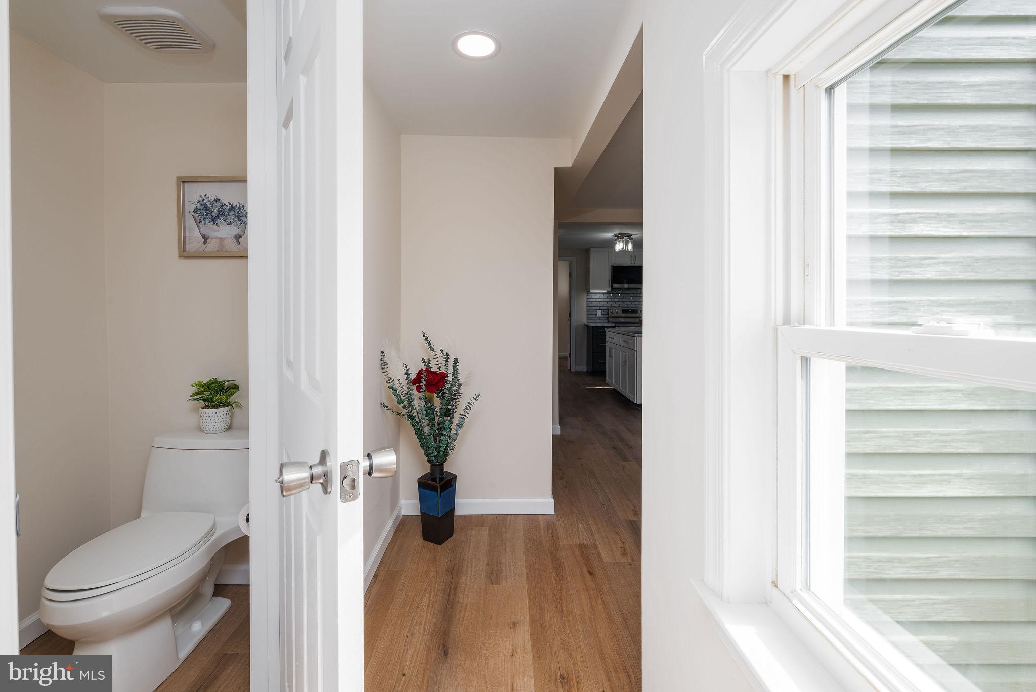 20121 Nanticoke Road Nanticoke, MD 21840 - Photo 25 of 88 a view of a hallway with toilet and a potted plant