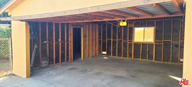 a view of a backyard of a house