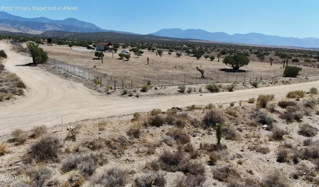 a view of a terrace with a mountain