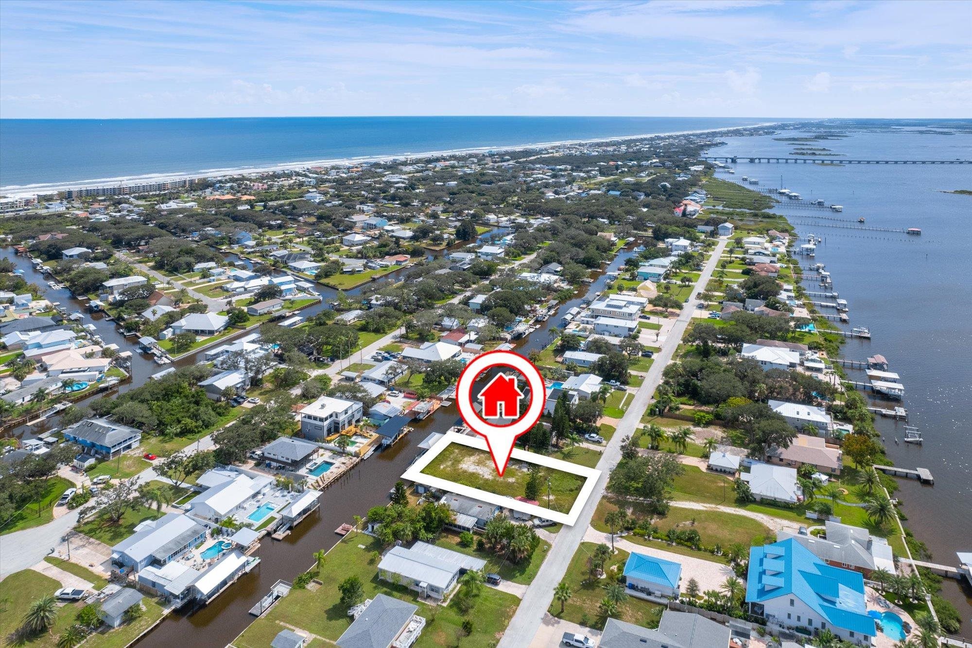 6334 Salado Road St. Augustine, FL 32080 - Photo 37 of 37 an aerial view of residential houses with city view