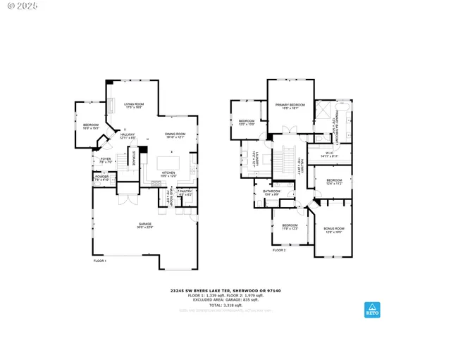 $1,195,000 | 23245 Southwest Byers Lake Terrace, Sherwood, OR 97140
