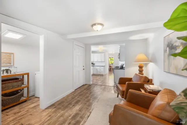 a view of a backyard with a patio