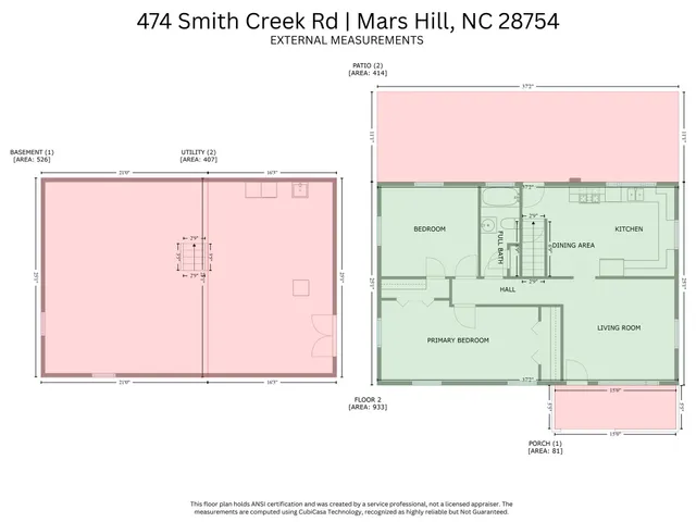 $474,900 | 474 Smith Creek Road, Mars Hill, NC 28754