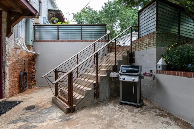 a view of outdoor space and deck
