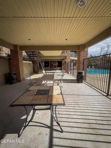 a room with gym equipment