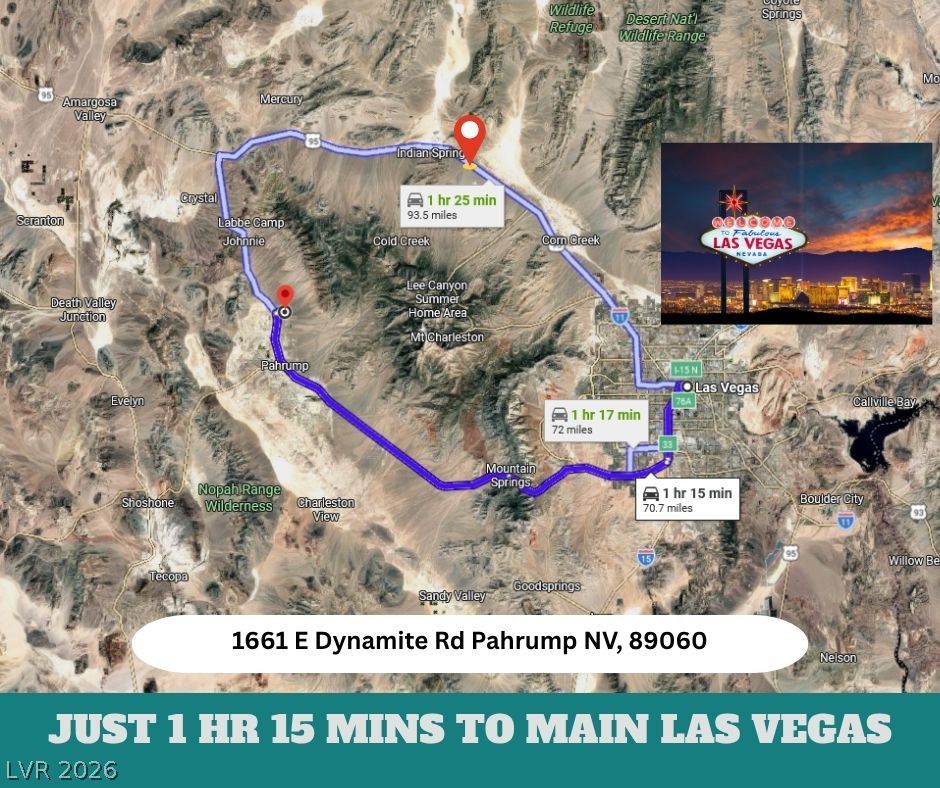 1661 Dynamite Road Pahrump, NV 89060 - Photo 12 of 13 Discover proximity to entertainment with clear, accessible route mapping.