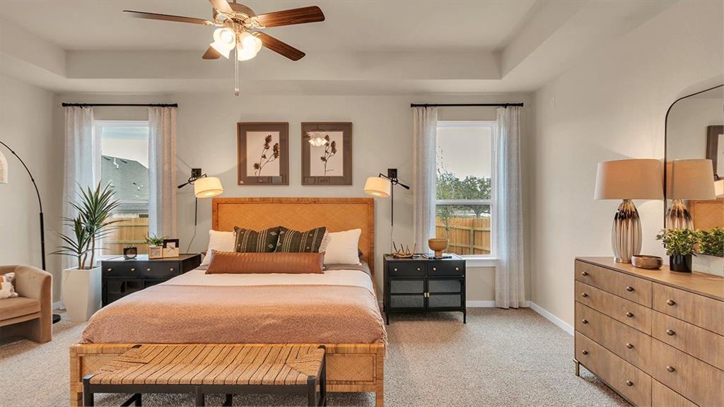 1620 Buckskin Road Oak Point, TX 75068 - Photo 14 of 26 a bedroom with a bed and window