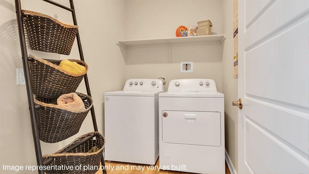 1620 Buckskin Road Oak Point, TX 75068 - Photo 25 of 26 a utility room with dryer and washer