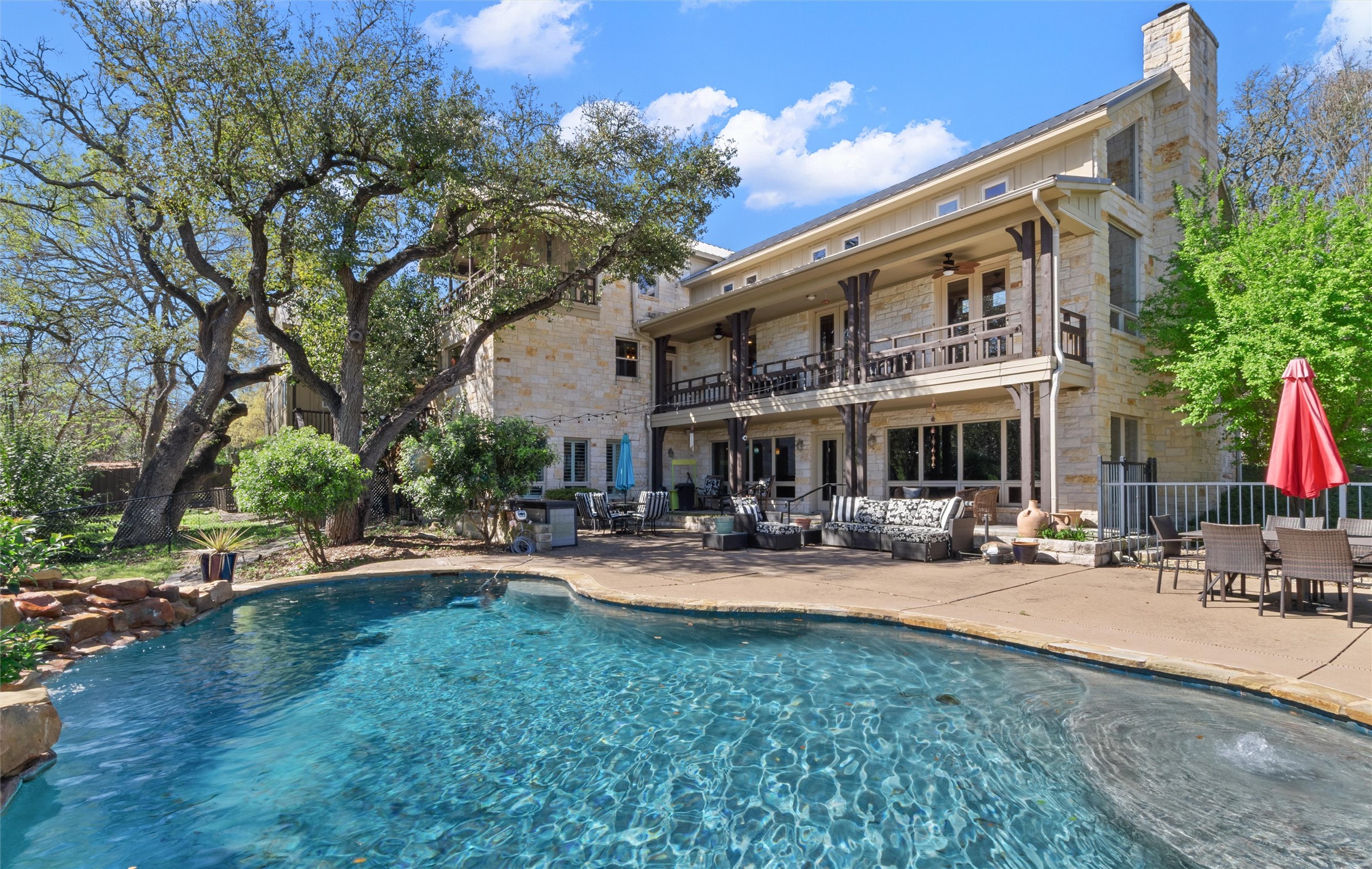 913 South Ridge Road Salado, TX 76571 - Photo 1 of 40 Gorgeous Pool With double covered porch/balcony