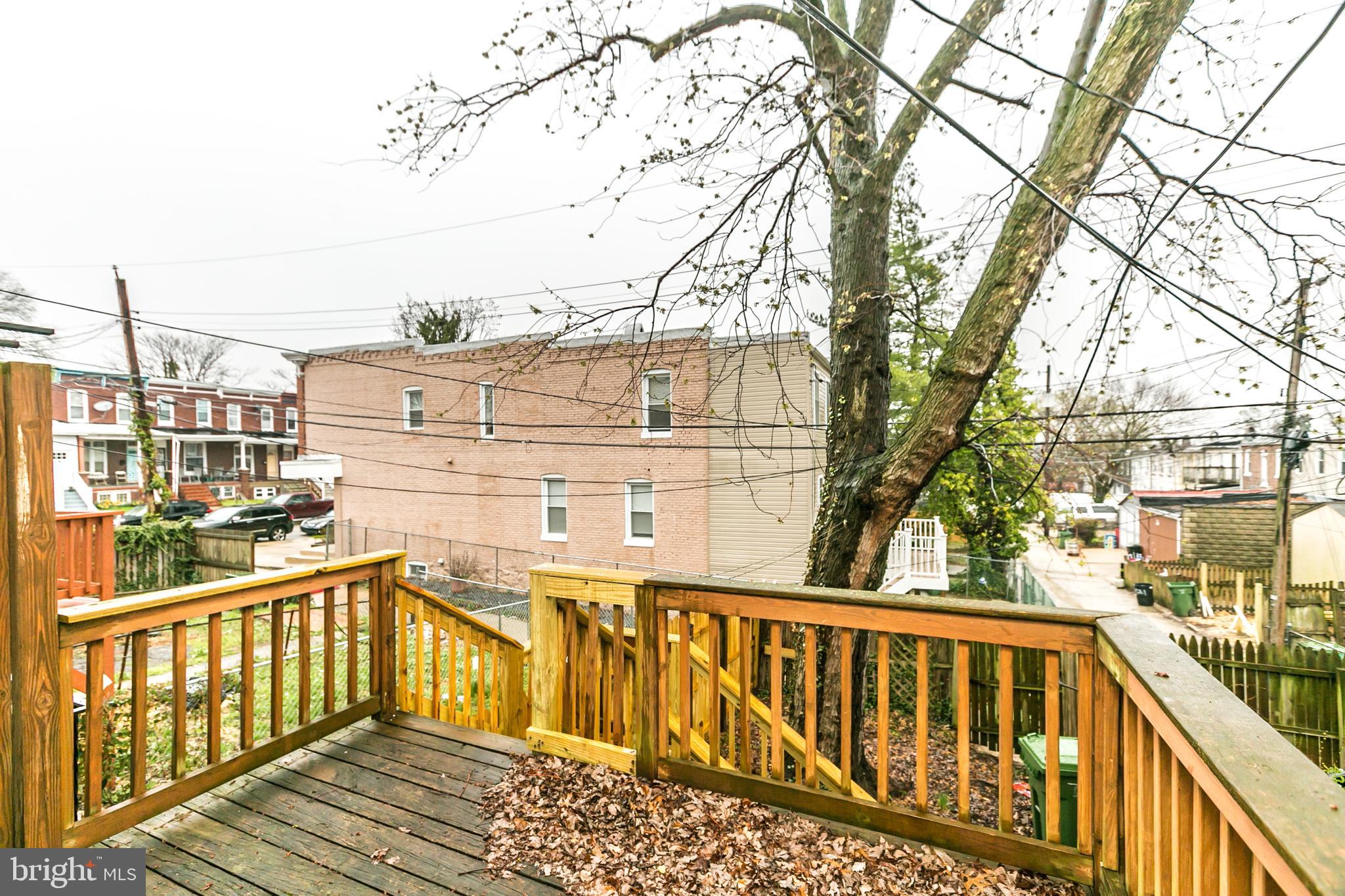 3535 Old York Road Baltimore, MD 21218 - Photo 29 of 33 Rear deck off of the kitchen