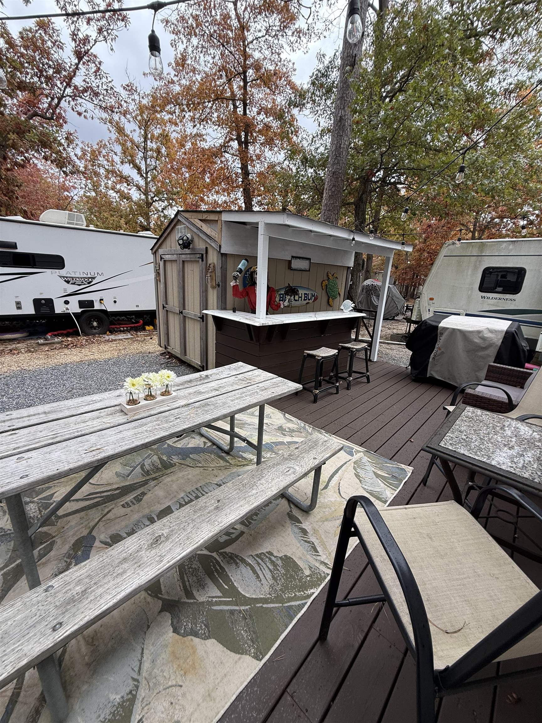 515 Corsons Tavern Road Ocean View, NJ 08230 - Photo 16 of 23 a view of a roof deck with furniture