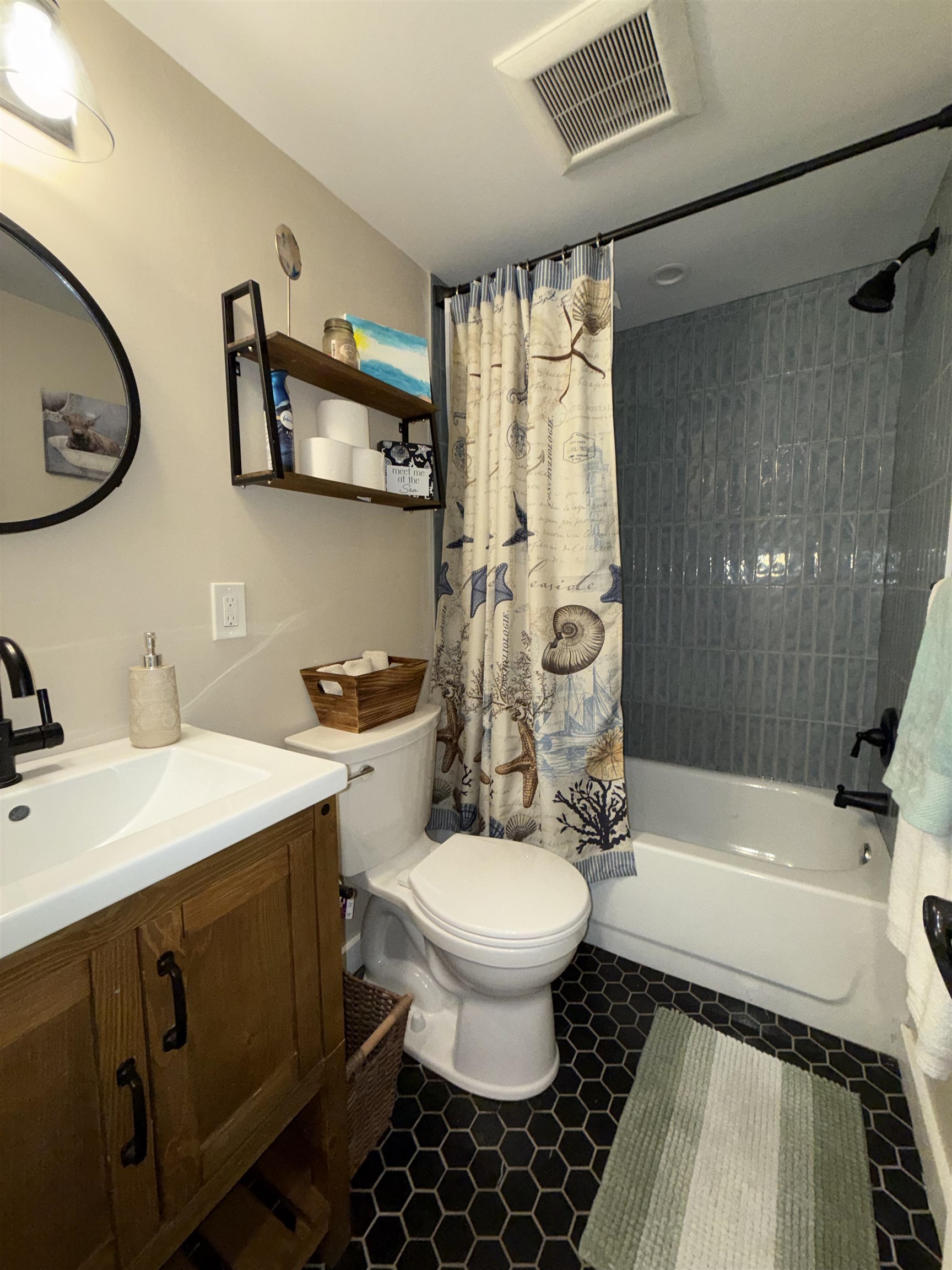 515 Corsons Tavern Road Ocean View, NJ 08230 - Photo 9 of 23 a bathroom with a sink toilet and shower