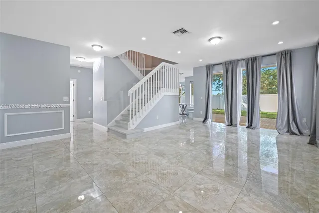 a view of an empty room