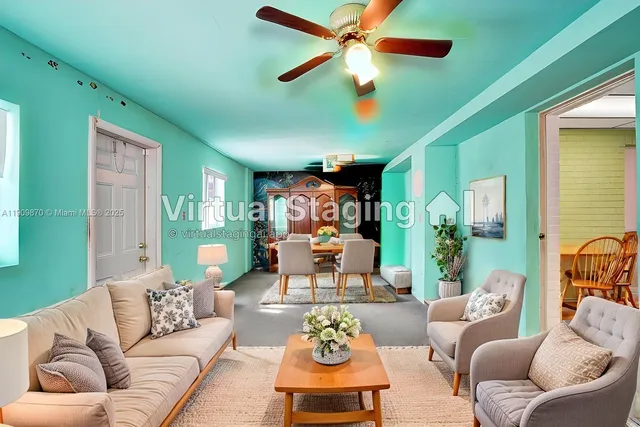 a view of a backyard with a small cabin and wooden fence