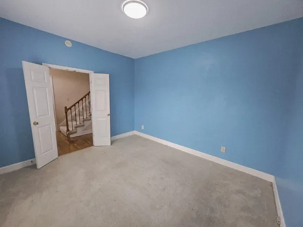 a view of room and empty racks