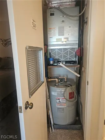 a view of a lake in middle of the town