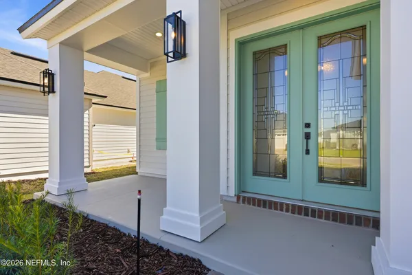 a view of front door of house