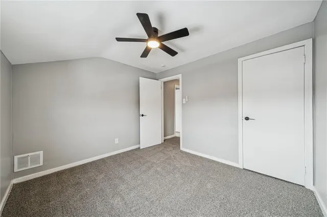 a view of an empty room