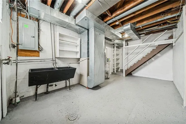 a view of under construction room and staircase