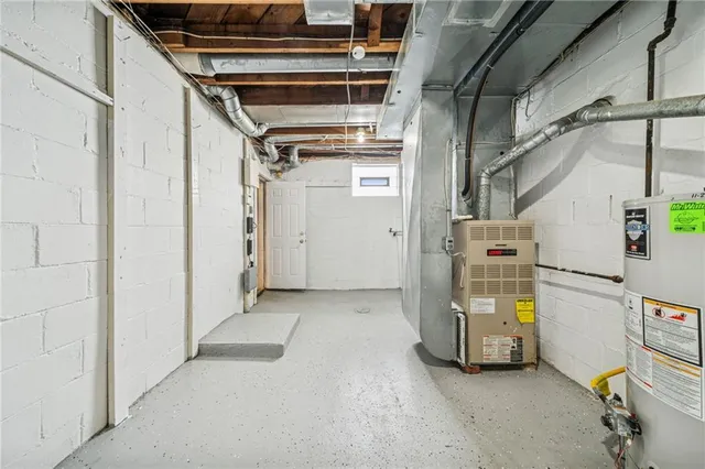 a view of storage and utility room