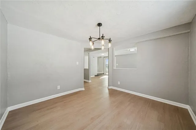 wooden floor in an empty room