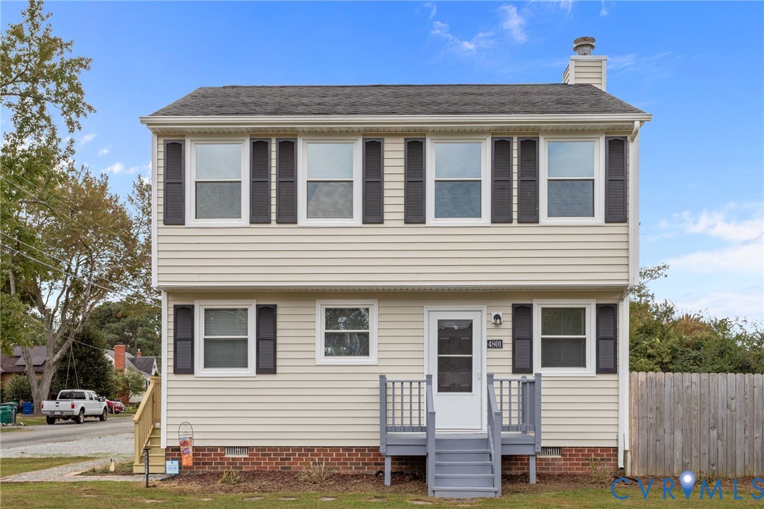 4801 Penick Road Richmond, VA 23228 - Photo 1 of 39 Colonial house featuring a chimney, and a shingled
