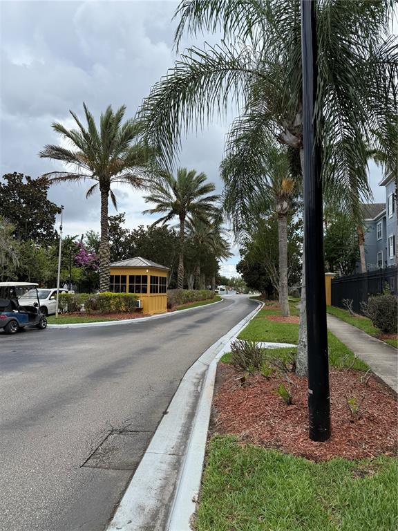 3725 Conroy Road, Unit 2127 Orlando, FL 32839 - Photo 2 of 30 a front view of a house with a yard and palm trees