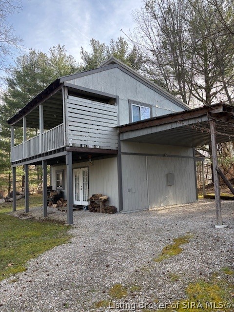 6024 Little Patoka Road Taswell, IN 47175 - Photo 5 of 33 Carport or hook up a friend's RV to the separate hookups