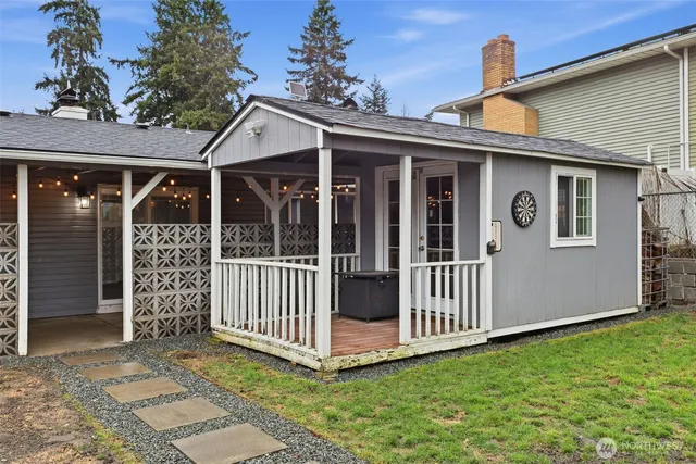 a front view of a house with a porch